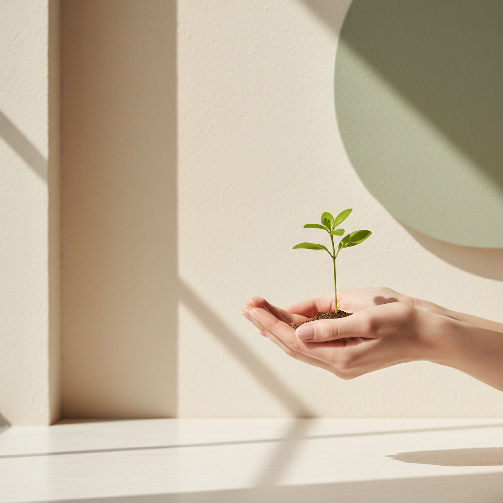 make a simple image for "our commitment" - square dimensions to be put on my "about: page